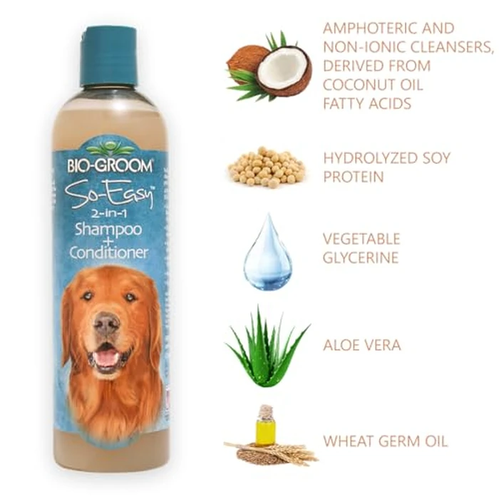 Bio-Groom So Easy 2 in 1 Shampoo & Conditioner - Dog & Puppy Shampoo and Conditioner, Detangling Dog Wash for Grooming, Soap Free, 12:1 Concentration - Refreshing Fruit Scent, 12 fl oz by Bio-groom - Image 5