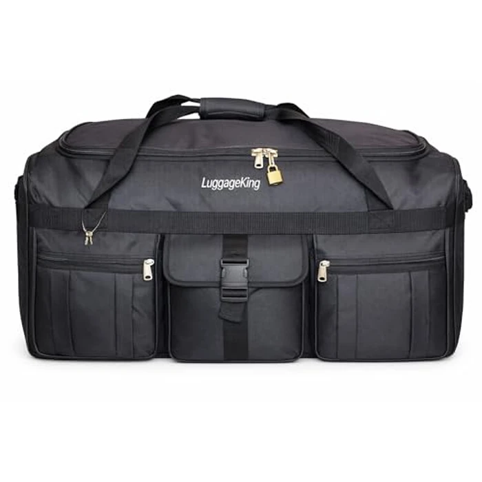 LuggageKing 42-Inch XL Rolling Duffel Bag with Wheels - Ideal Travel Bag for Travel, Sports, Hockey, and Cargo Outdoor Hockey Bag - Convenient and Spacious Gym Bag, XL by LuggageKing - Used - Very Good condition - CA$55.79