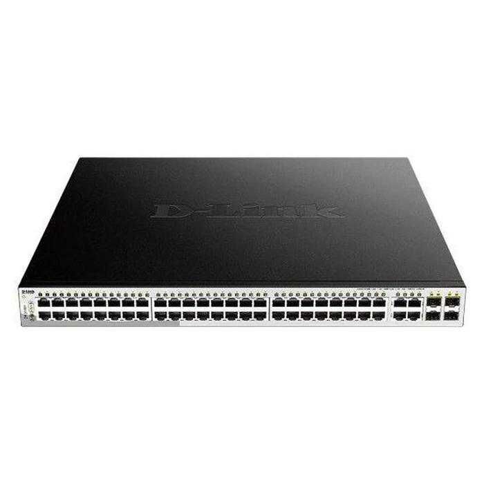 D-Link 52-Port Gigabit Web Smart PoE Switch including 4 Gigabit SFP ports (DGS-1210-52MP) - Black by D-Link - Image 1
