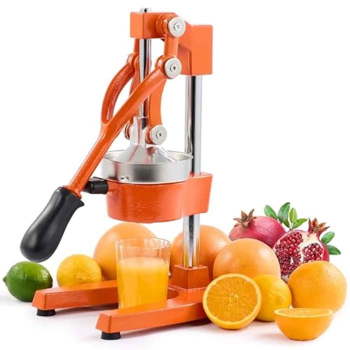 CO-Z Hand Press Juicer Machine, Manual Orange Juicer and Professional Citrus Juicer for Orange Juice Pom Lime Lemon Juice, Commercial Lemon Squeezer, Easy to Clean, Orange by CO-Z - Used - Very Good condition - US$50.99