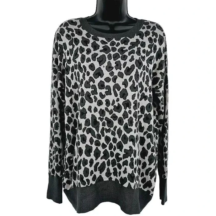 Isaac Mizrahi New York Women's Lounge Sweater XXL - Leopard by Isaac Mizrahi - Refurbished - Brand New condition - US$20.48