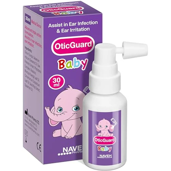 NAVEH PHARMA Otic Guard Baby Ear Drops - Natural Ear Oil for Ear Wax Removal & Infection Relief - Gentle Ear Cleaner for Babies, Toddlers & Kids - Soothes Itchy Ears & Swimmer’s Ear by NAVEH PHARMA - Used - Like New condition - US$17.83