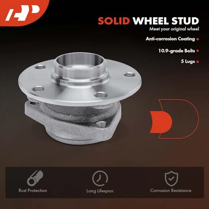 A-Premium Wheel Hub and Bearing Assembly Compatible with Audi A3 Quattro Q3 S3 TT Quattro Volkswagen Arteon Golf R GTI Jetta Tiguan Left or Right by A-premium - Image 6