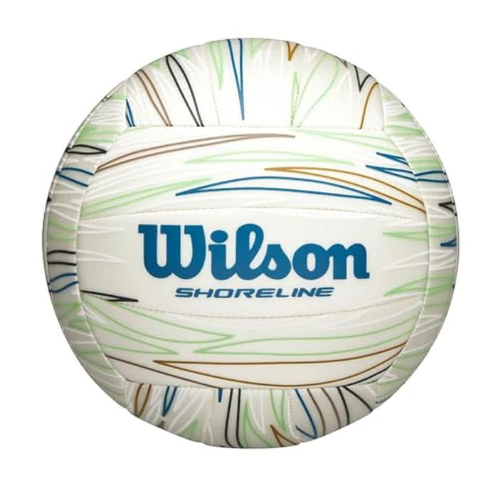 WILSON Shoreline Gen Green Volleyball - Official Size, White/Blue by WILSON - Used - Like New condition - CA$62.45
