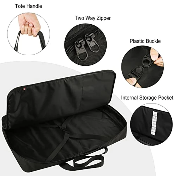 TXEsign Sheet Music Stand Carrying Case for Music Sheet Clip and Tripod Nylon Storage Bag Music Sheet Stand Holder Protective Case Bag for Orchestras, Choirs, 23.22'' x 15.35'' x 2.95‘’ by TXEsign - Image 3