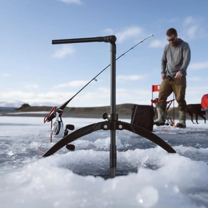 WINDFRD Ice Fishing Transducer Pole with 0 Degree Mount, Livescope Transducer Pole with Tripod Ice Mount, Compatible with Garmin LVS34, Compatible with RAM Mounts C Size/1.5'' Double Socket Arm by WINDFRD - Image 2