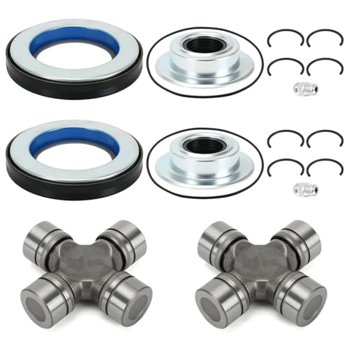 Xxamz Front Axle Shaft U Joint & Knuckle Vacuum Seals & Hub O-Rings & Dust Seals Kit Compatible With Ford Super Duty 05-19 F250/F350/F450/F550 w/Dana Super 60 by Xxamz - Image 1