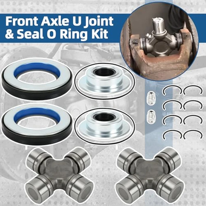 Xxamz Front Axle Shaft U Joint & Knuckle Vacuum Seals & Hub O-Rings & Dust Seals Kit Compatible With Ford Super Duty 05-19 F250/F350/F450/F550 w/Dana Super 60 by Xxamz - Image 2