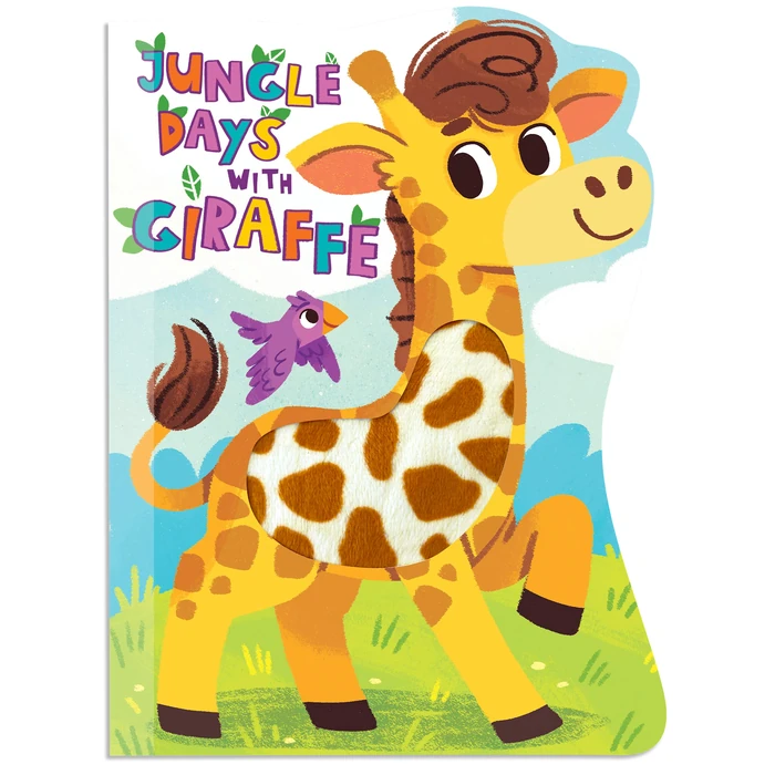 Jungle Days with Giraffe - Touch and Feel Board Book - Sensory Board Book (Touch & Feel Sensory Board Books for Baby & Toddler Time) by Little Hippo Books - Used - Good condition - US$1.32