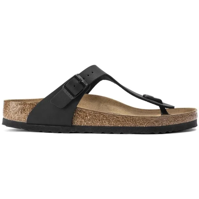 Birkenstock Gizeh Birko-Flor Regular Fit Unisex Sandals - 5 - Black by Birkenstock - Image 3