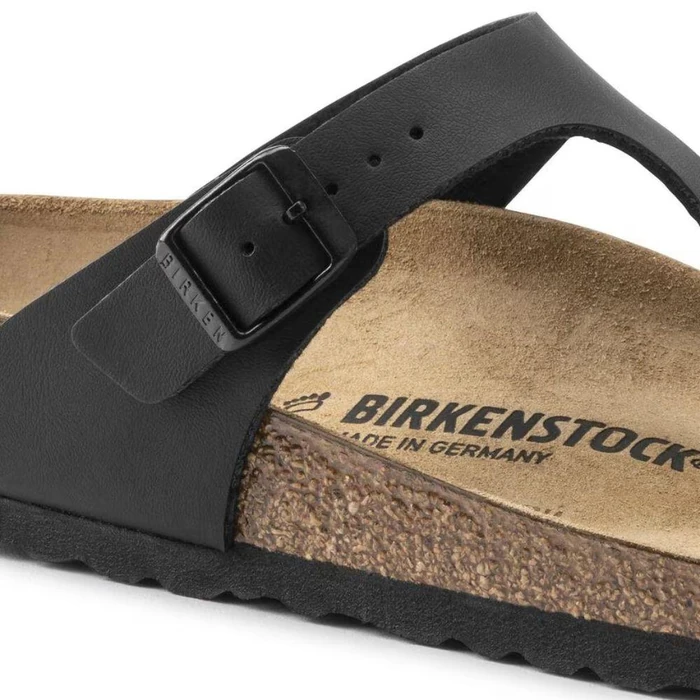 Birkenstock Gizeh Birko-Flor Regular Fit Unisex Sandals - 5 - Black by Birkenstock - Image 4