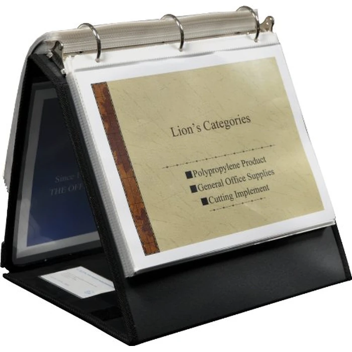 Lion Insta-Cover Ring Binder Easel, 1-1/2-Inch Ring, 1 Binder Easel -40009 by Lion - Image 1