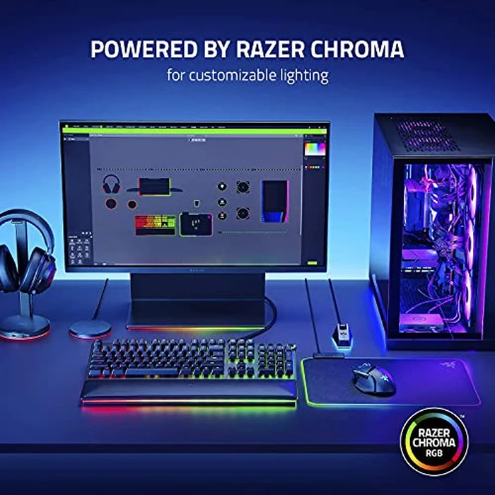 Razer Thunderbolt 4 Dock (Black) 10 Ports Dual 4K or Single 8K Display Output with Chroma RGB Lighting (Renewed) by Razer - Image 7