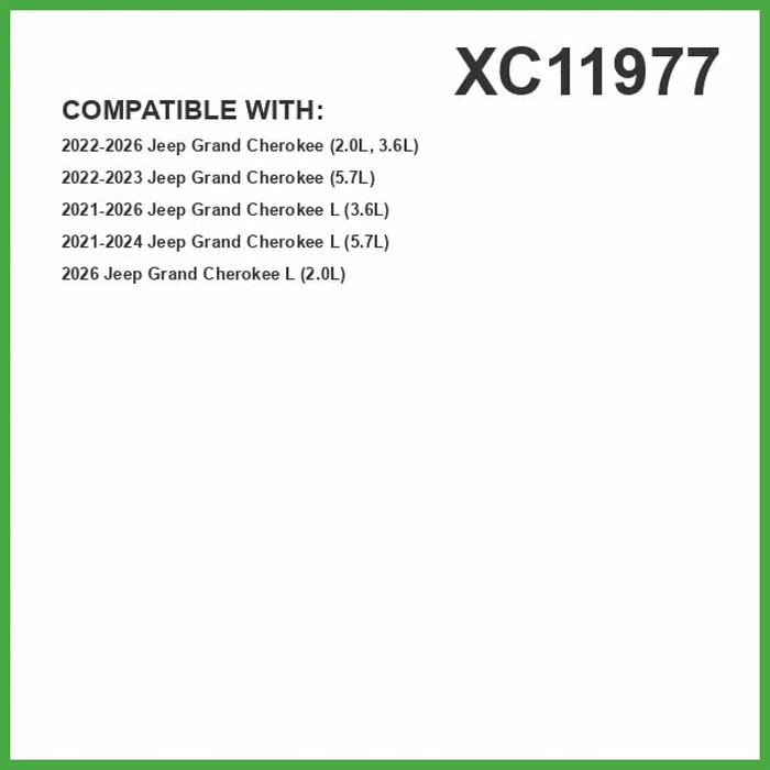 ECOGARD XC11977 Cabin Air Filter Fits 2021-2025 Jeep Grand Cherokee L, 2022-2025 Grand Cherokee by ECOGARD - Image 2