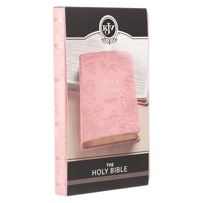 KJV Holy Bible, Gift Edition King James Version, Faux Leather Flexible Cover, Blossom Pink Floral (KJV Gift Editions) by Christian Art Gifts - Image 8