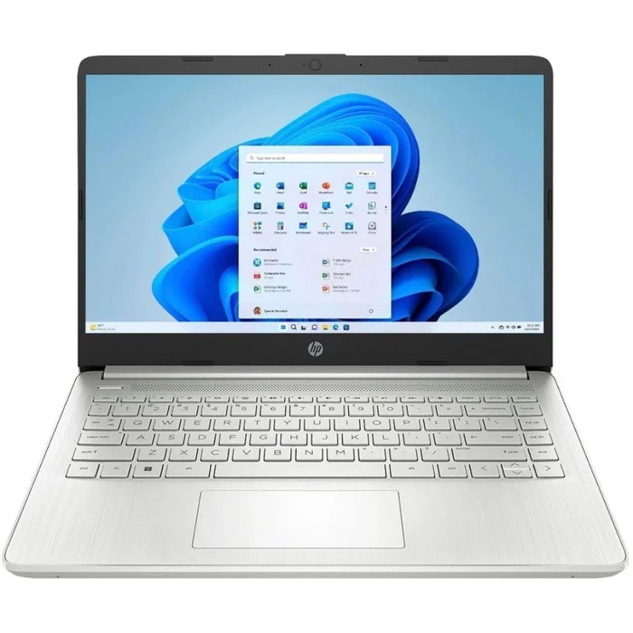 HP 14-dq6011dx Laptop 14" - Natural Silver - Intel Processor N150 0.8GHz - 4GB RAM - 128GB by HP - Image 1