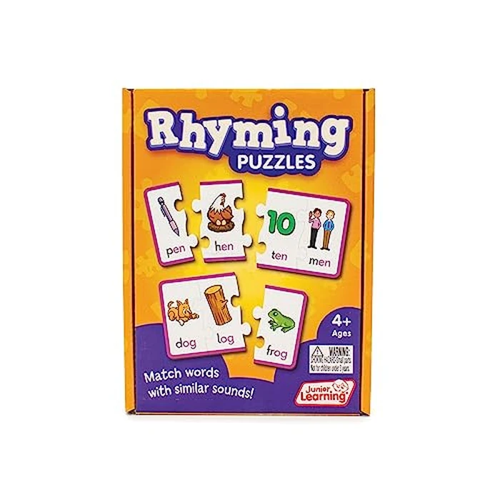 Junior Learning JL656 Rhyming Puzzles, Multi by Junior Learning - Used - Like New condition - US$11.11