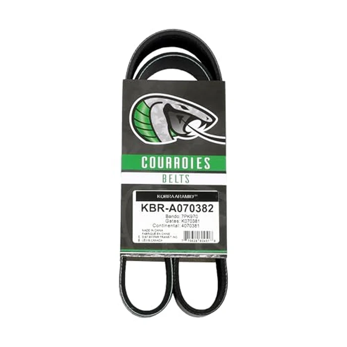 Kobra Main Drive Serpentine Belt KBR-A070382 Replacement For Hyundai Sonata Kia Optima 2.4L with FULL HYBRID EV-GAS (FHEV) engine by Kobra - Used - Like New condition - CA$17.21