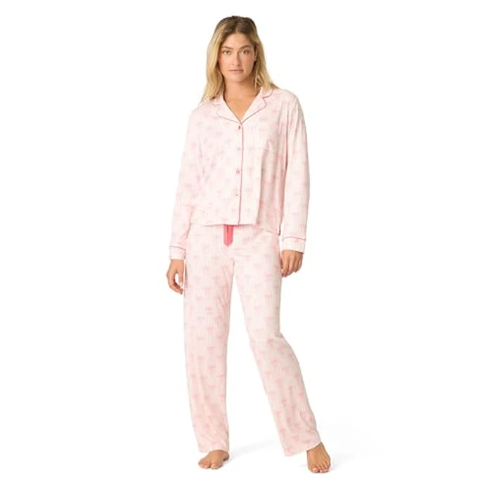 P.J. Salvage Women's [Amazon Exclusive] Cloud Jersey 2-Piece Pj Set, Ballet Pink, Medium by PJ Salvage - Used - Very Good condition - US$21.55