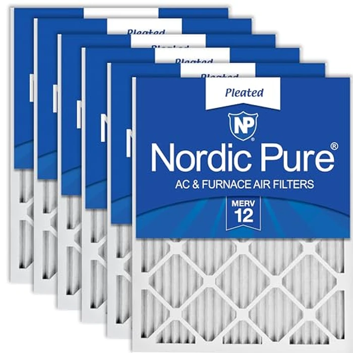 Nordic Pure 16x25x1 (Actual Size: 15 1/2 x 24 1/2 x 3/4) Pleated MERV 12 Air Filters 6 Pack by Nordic Pure - Used - Very Good condition - US$39.44