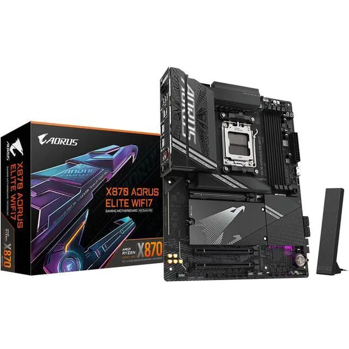 GIGABYTE X870 AORUS ELITE WIFI7 AM5 LGA 1718, ATX, DDR5, 4x M.2, PCIe 5.0, USB4, Wi-Fi 7, 2.5GbE LAN, EZ-Latch, 5-Year Warranty by GIGABYTE - Image 2