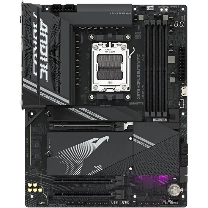 GIGABYTE X870 AORUS ELITE WIFI7 AM5 LGA 1718, ATX, DDR5, 4x M.2, PCIe 5.0, USB4, Wi-Fi 7, 2.5GbE LAN, EZ-Latch, 5-Year Warranty by GIGABYTE - Image 3
