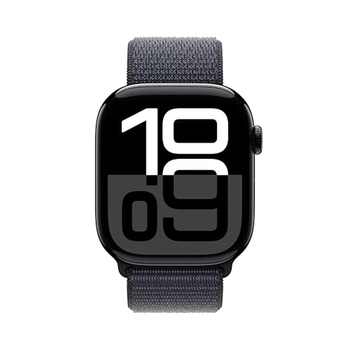 Apple Watch Series 10 [GPS 46mm case] Smartwatch with Jet Black Aluminum Case with Ink Sport Loop. Fitness Tracker, ECG App, Always-On Retina Display, Carbon Neutral by Apple - Image 3