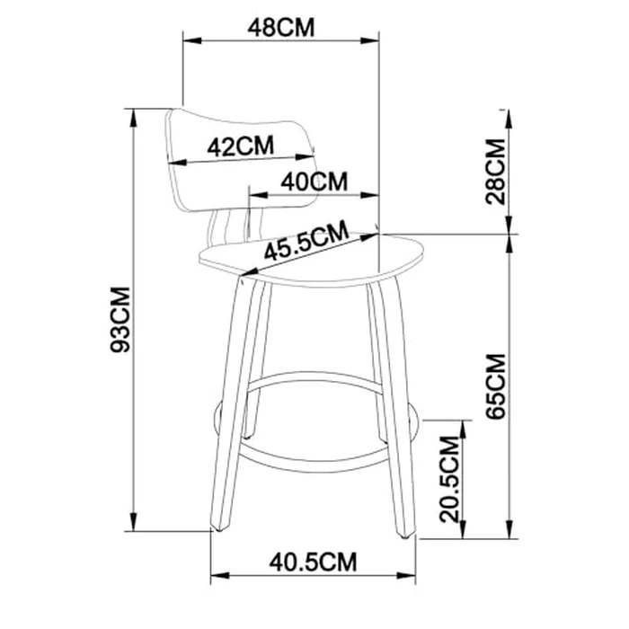 26" Counter Stool w/Swivel, Fabric by !nspire - Image 8