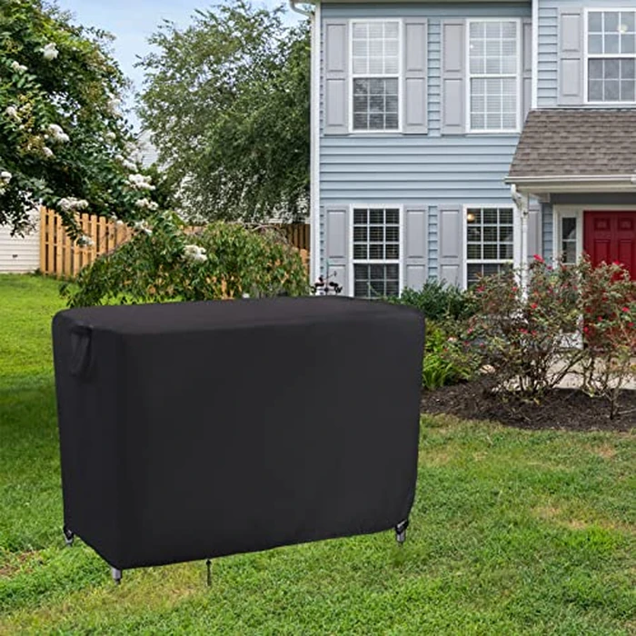 Kingling Outdoor Table Cover 48 Inch, Waterproof Stainless Steel Table Cover Metal BBQ Table Covers Weather Protection for Patio Kitchen Work/Prep Tables - 48''L x 24''W x 35''H(Black) by Kingling - Image 7