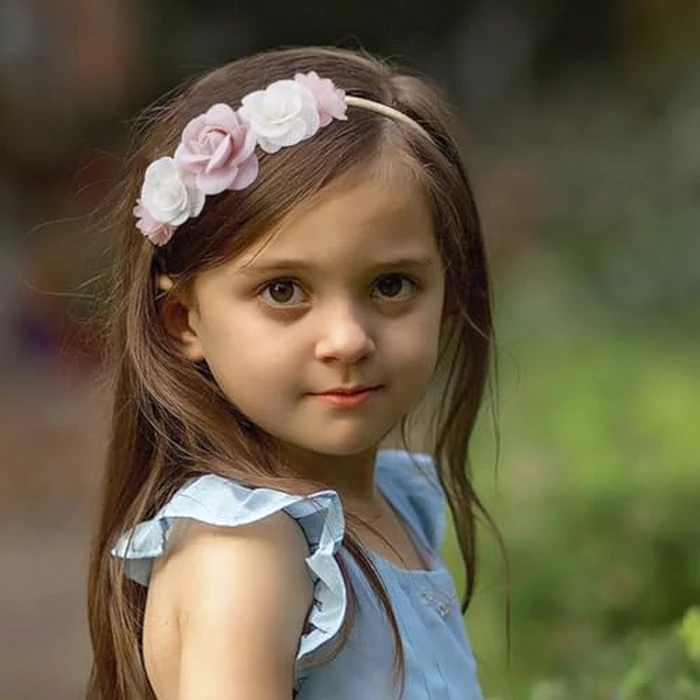 cherrboll Baby Girl Nylon Headbands, 3Pcs Handmade Floral Hair Bows, Stretchy Flower Hairbands for Newborns Infants Toddlers by cherrboll - Image 4