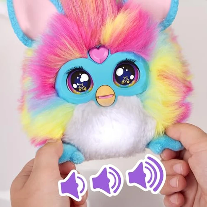 FURBY DJ Interactive Toy, Super Snuggly Rainbow Electronic Plush with Music, Lights, Motion, & Games, Speaks English & Furbish, 32in Long, Ages 6+ by Furby - Image 5