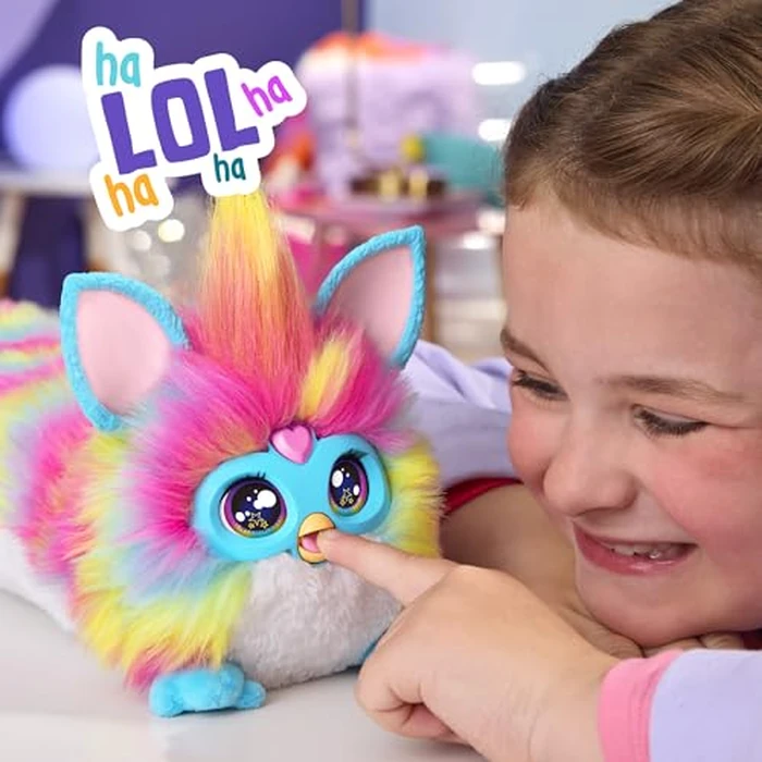 FURBY DJ Interactive Toy, Super Snuggly Rainbow Electronic Plush with Music, Lights, Motion, & Games, Speaks English & Furbish, 32in Long, Ages 6+ by Furby - Image 7
