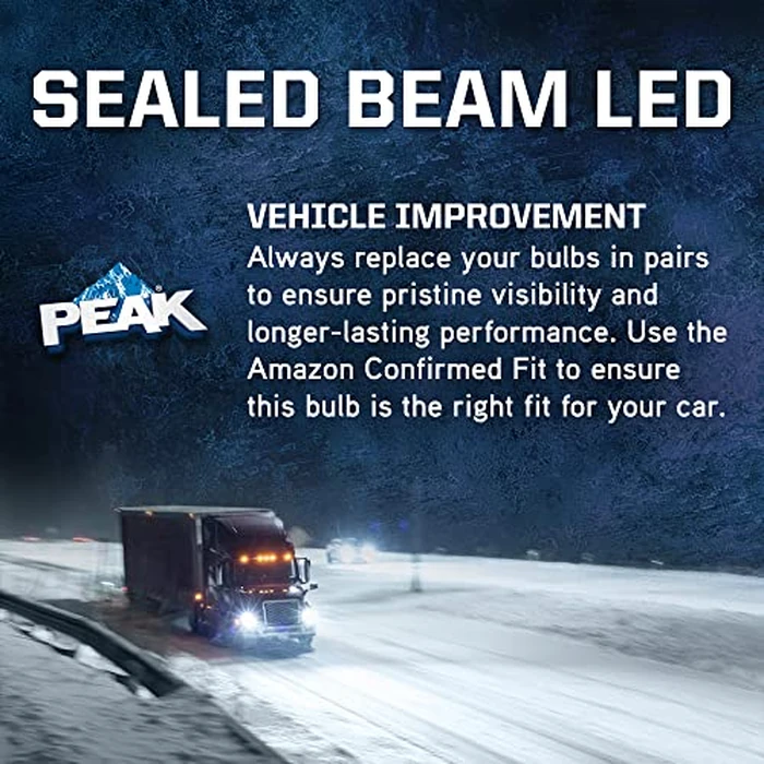 PEAK H6024 Sealed Beam 6000K LED Headlight by Peak - Image 6