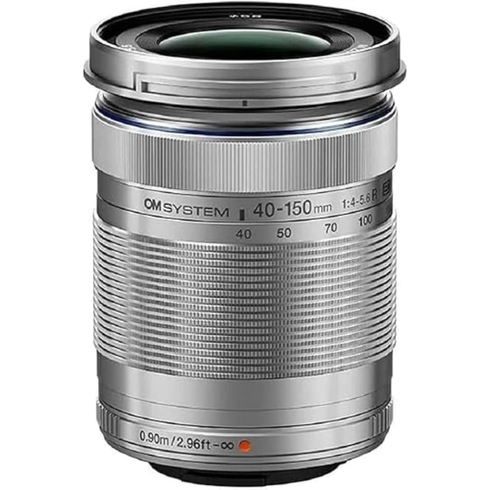 OM System M.Zuiko Digital ED 40-150mm F4-5.6 R Lens with Lightweight Telephoto Zoom and MSC Silent Autofocus for Portraits, Travel, and HD Video (Silver) by OM SYSTEM - Used - Very Good condition