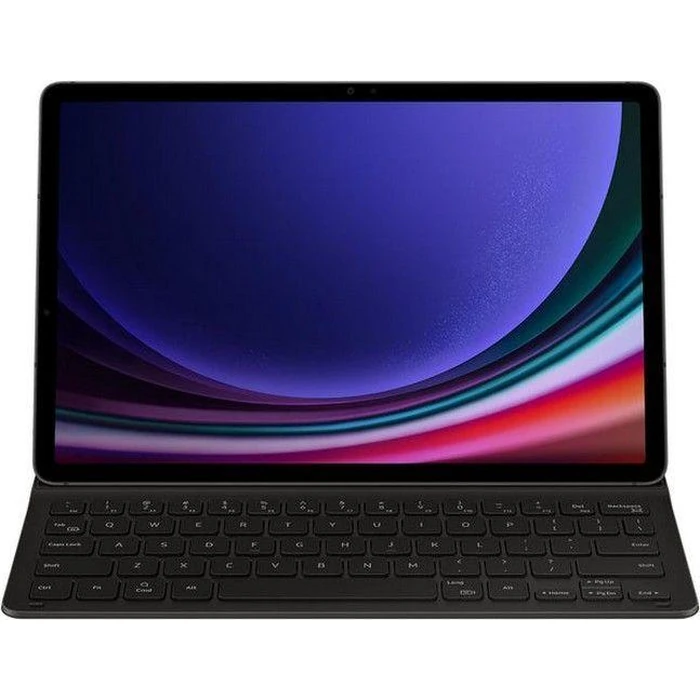 Samsung Book Slim Keyboard Cover for Galaxy Tab S9 (EF-DX710) Without Penholder - Black by Samsung - Refurbished - Excellent condition