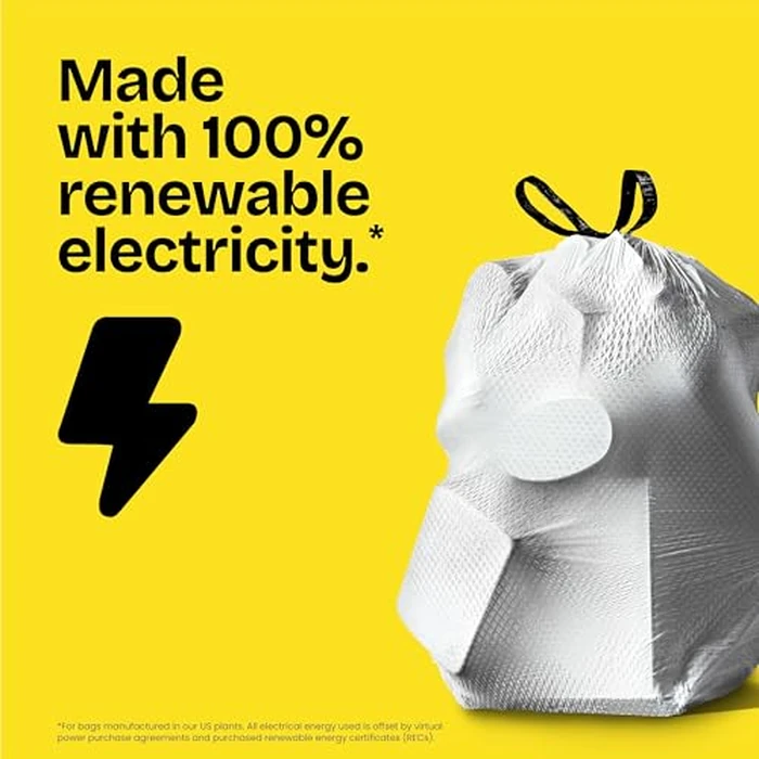 Glad ForceFlex Tall Kitchen Trash Bags, 13 Gallon, Gain Lavender, 80 Count (Package May Vary) by Glad - Image 5