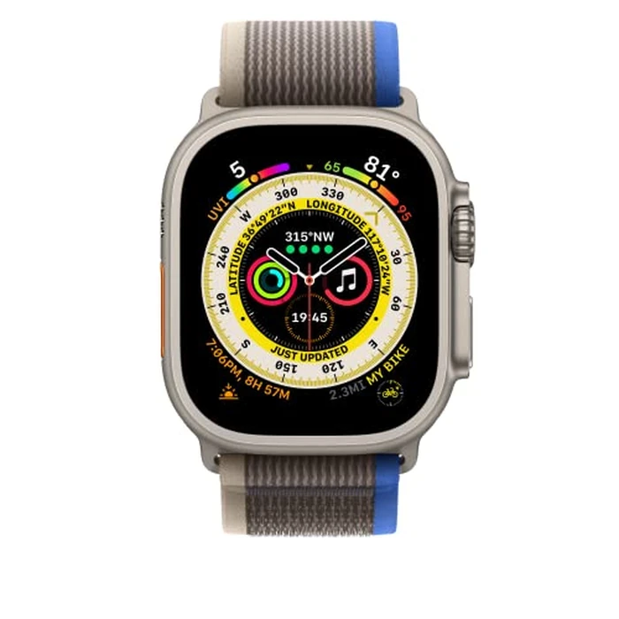 Apple Watch Band - Trail Loop (49mm) - Blue/Grey - M/L by Apple - Image 3