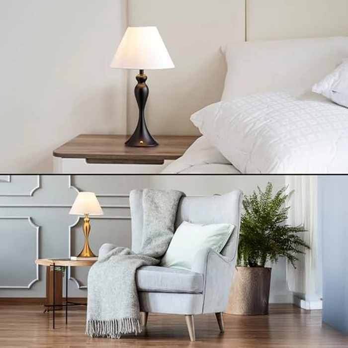 O'Bright Ember Cordless Table Lamp - Rechargeable, Touch Dimmable, Battery Operated, E26 LED Bulb, Type-C Fast Charging, Portable Lamp for Bedroom, Living Room, Office, Antique Brass by O'Bright - Image 5