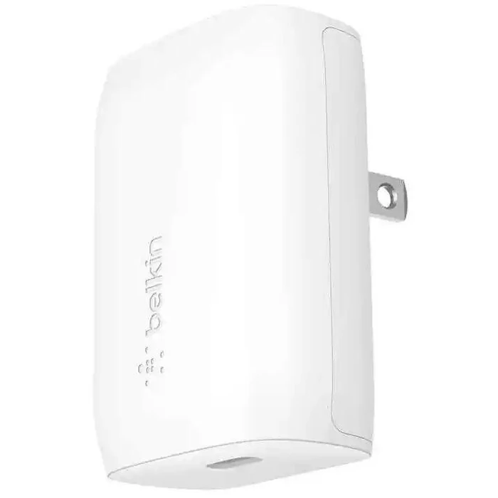 Belkin BoostCharge USB-C PD Wall Charger With PPS + Pro Flex USB-C To USB-C Cable Magnetic Cable - White by Belkin - Image 2