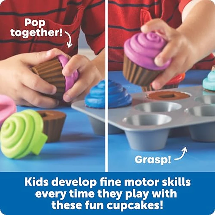 Learning Resources Smart Snacks Shape Sorting Cupcakes - Toddler Girl and Boys Toys, Play Food, Toy Kitchen Accesories, Fine Motor Skills, Preschool Montessori, Shape Sorter, Kids Birthday by Learning Resources - Image 2