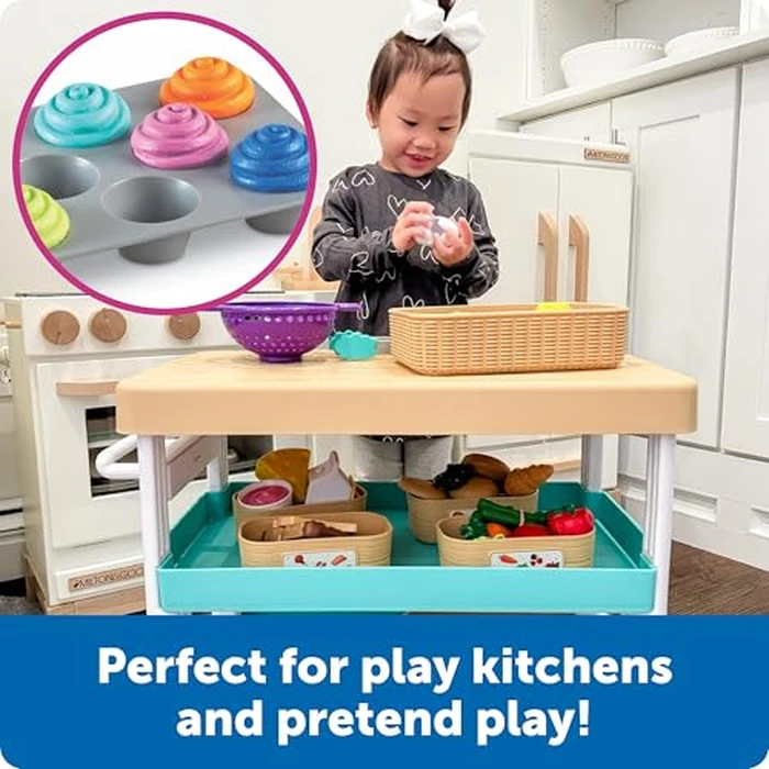 Learning Resources Smart Snacks Shape Sorting Cupcakes - Toddler Girl and Boys Toys, Play Food, Toy Kitchen Accesories, Fine Motor Skills, Preschool Montessori, Shape Sorter, Kids Birthday by Learning Resources - Image 4