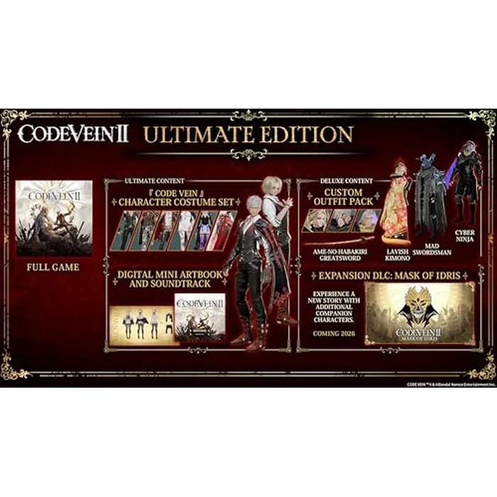 Code Vein II: Ultimate Edition - PlayStation 5 by Bandai Namco - Used - Like New condition - US$61.60