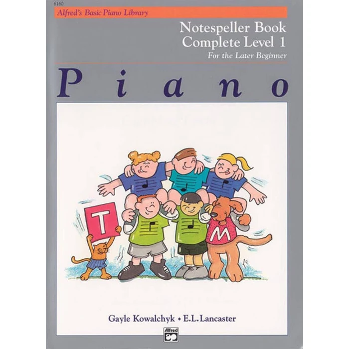 Alfred's Basic Piano Library Notespeller Complete, Bk 1: For the Later Beginner (Alfred's Basic Piano Library, Bk 1) by Alfred Music - Used - Acceptable condition - US$1.81