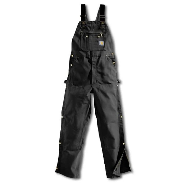 Carhartt Men's Firm Duck Bib Overall, Black, W44 x L34 by Carhartt - Image 3