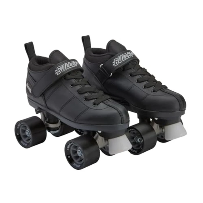 Chicago Skates Bullet Speed Roller Skates - Adjustable Quad Roller Skates Women Men, Durable Top Performance with Front Stopper, 62mm Urethane Wheels, Low-Cut Ankle Boot, Smooth Rolling,Indoor Outdoor by Chicago Skates - Image 1