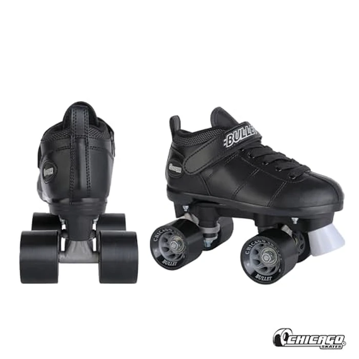 Chicago Skates Bullet Speed Roller Skates - Adjustable Quad Roller Skates Women Men, Durable Top Performance with Front Stopper, 62mm Urethane Wheels, Low-Cut Ankle Boot, Smooth Rolling,Indoor Outdoor by Chicago Skates - Image 2
