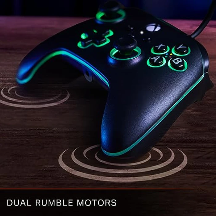 PowerA Advantage Wired Controller for Xbox Series X|S with Lumectra + RGB LED Strip - Black, gamepad, wired video game controller, gaming controller, works with Xbox One and Windows 10/11, Officially Licensed for Xbox by PowerA - Image 7
