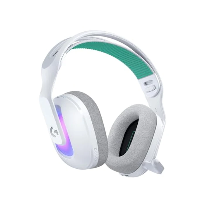 Logitech G522 Lightspeed Wireless Gaming Headset, Full-Band Mic, Advanced Audio, Tri-Connect (Lightspeed, Bluetooth, USB A to C), LIGHTSYNC RGB, for PC & Nintendo Switch/Switch 2 - White by Logitech G - Image 1