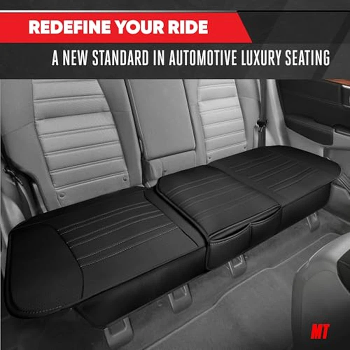 BDK Auto MTSC-421-BK: Motor Trend Pu Leather Seat Cushion/Black by Motor Trend - Image 2