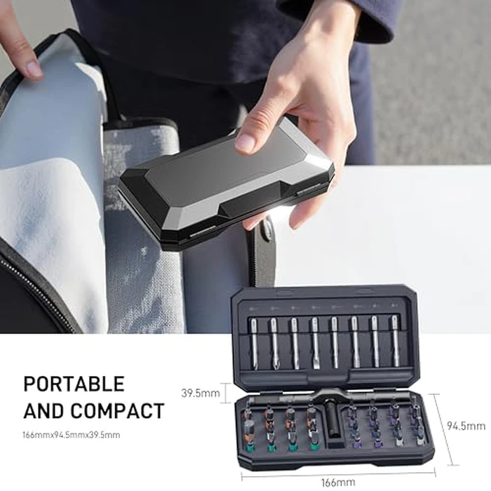 42 in 1 Magnetic Screwdriver, Screwdriver Set, Multi Bit Ratcheting Screwdriver Set with Storage Case Repair Tool Kit for Computer, Eyeglass, Bicycles, Watch, Ring Doorbell, Furniture and DIY by MrToNo - Image 8